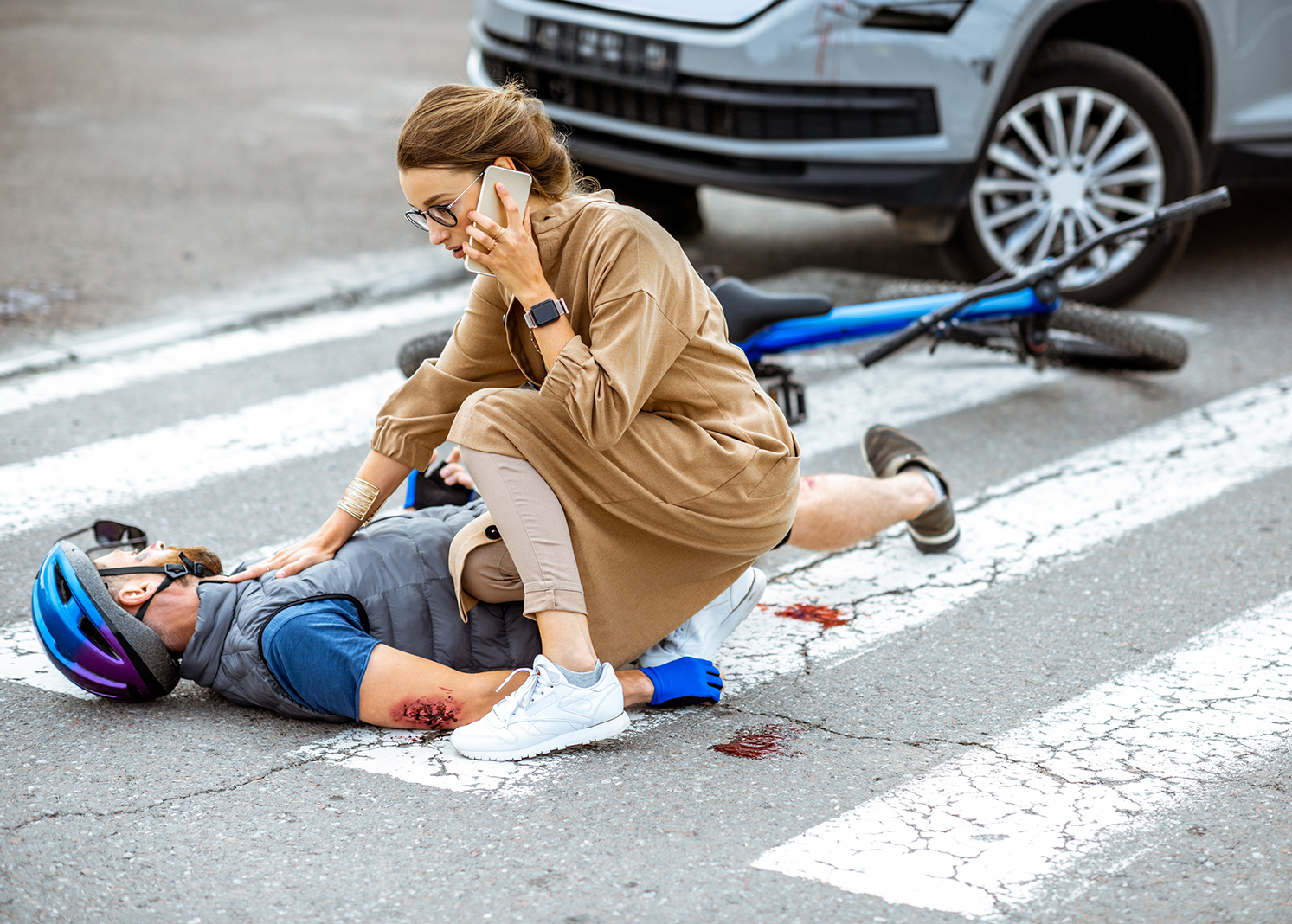 Victime cycliste 4 accident de la route